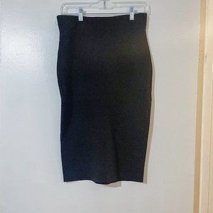 Rachel Roy Ribbed Black Skirt
